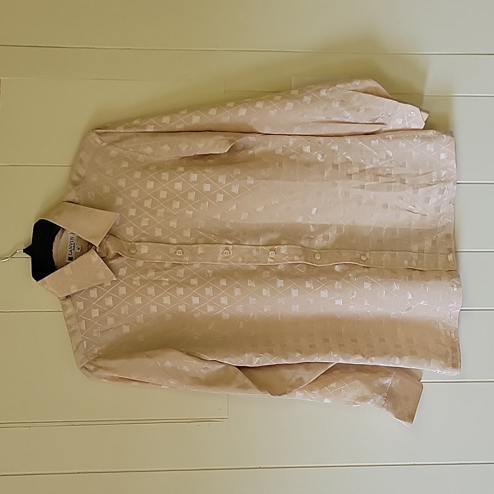 Lanvin Paris 100% Polyester Button Down